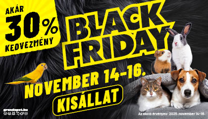 Black Friday Kisállat - November 14-16 - Akár 30% kedvezmény