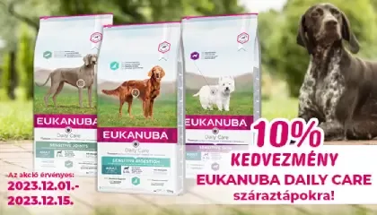 Eukanuba Daily Care száraztápok 10% kedvezménnyel