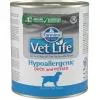 Vet Life Natural Diet Dog Konzerv Hypoallergenic Duck&Potato 300g