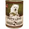 Pet s Land Dog Konzerv Marhamáj-Bárányhús almával 415g PL42704