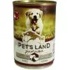Pet s Land Dog Junior Konzerv Marhamáj-Bárányhús almával 415g