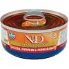N&D Cat konzerv csirke, sütőtök&gránátalma 70g