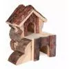 Trixie Ház Fából Kétszintes Feljáróval Rágcsálóknak Bjork 15×15×16