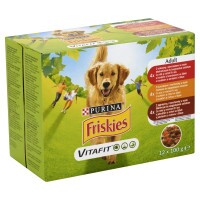 Friskies alutasak Adult Dog Multipack 12x100g Szószos válogatás