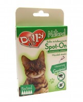Dolly Natural bolha és kullancsriasztó spot on macskák részére 5x1ml