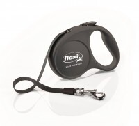 Flexi Fun 5m szalagos automata póráz S 15kg-ig fekete