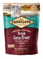 Carnilove Fresh Adult Cat Carp&Trout Sterilised - Ponty és Pisztráng Hússal 400g