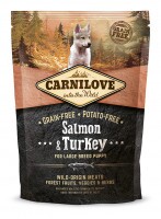 Carnilove Puppy Large Salmon & Turkey- Lazac-Pulyka Hússal 1,5kg