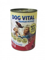 Dog Vital konzerv beef&liver 415gr