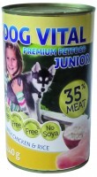 Dog Vital Junior konzerv chicken&rice 1240gr