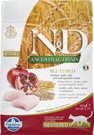 N&D Cat Ancestral Grain csirke ivartalanított adult 300g