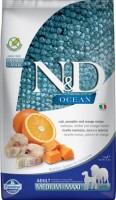 N&D Dog Ocean tőkehal, sütőtök&narancs adult medium/maxi 2,5kg