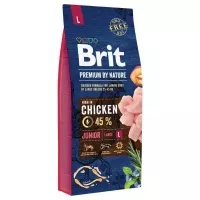 Brit Premium by Nature Junior Large kutyatáp 15kg