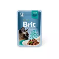 Brit Premium Cat Delicate Fillets marha szószban 85g