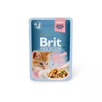 Brit Premium Cat Delicate Fillets Kitten csirke szószban 85g
