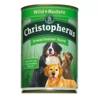Christopherus Dog konzerv Adult Vadhús és tészta 400g