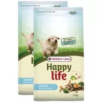 Happy Life Dog Junior Csirke 2x3kg