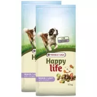 Happy Life Dog Adult Light Senior Csirke 2x15kg