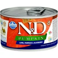 N&D Dog Pumpkin konzerv bárány&áfonya sütőtökkel adult mini 140gr