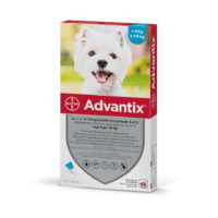 Advantix spot on 4-10 kg közötti kutyáknak A.U.V. 4 x 1 ml