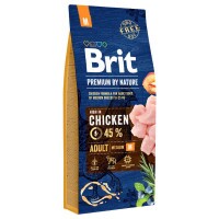 Brit Premium by Nature Adult Medium kutyatáp 15kg