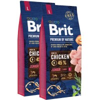 Brit Premium by Nature Junior Large 2X15kg