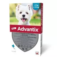 Advantix spot on 4-10 kg közötti kutyáknak A.U.V. 4 x 1 ml
