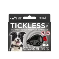 Tickless Pet Ultrahangos kullancs- és bolhariasztó kisállatoknak, fekete