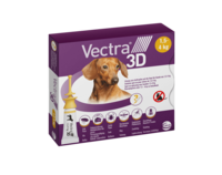 Vectra 3D rácsepegtető oldat minitestű kutyáknak XS (1,5-4kg) 3x