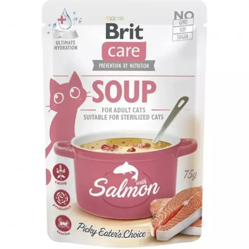 -Brit Care Cat Soup Salmon 75 g