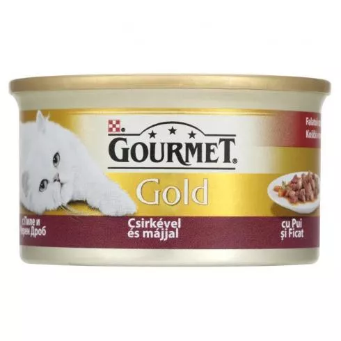 Gourmet Gold  Szószban Csirke+Szív+Máj 85g