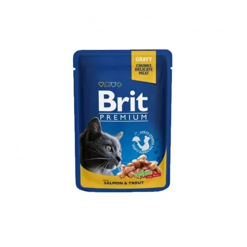 Brit Premium Cat alutasak lazac/pisztráng 100g