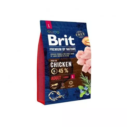Brit Premium by Nature Adult Large kutyatáp 3kg