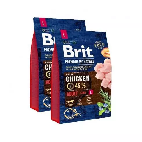Brit Premium by Nature Adult Large 2x3kg