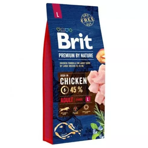 Brit Premium by Nature Adult Large kutyatáp 15kg