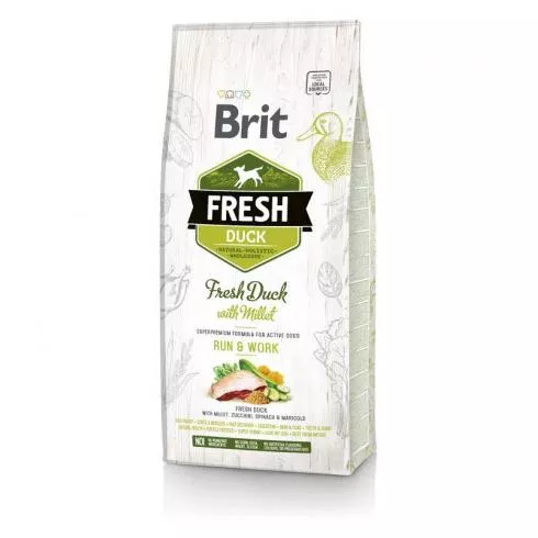 Brit Fresh Duck with Millet Active Run & Work 2x12 kg