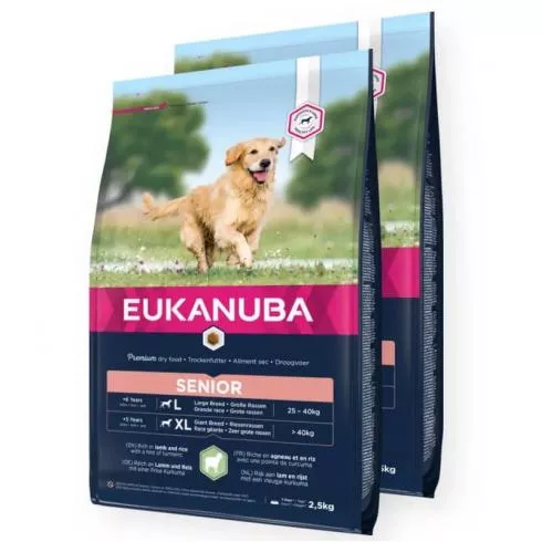 Eukanuba Senior Large Lamb&Rice 2x2,5kg