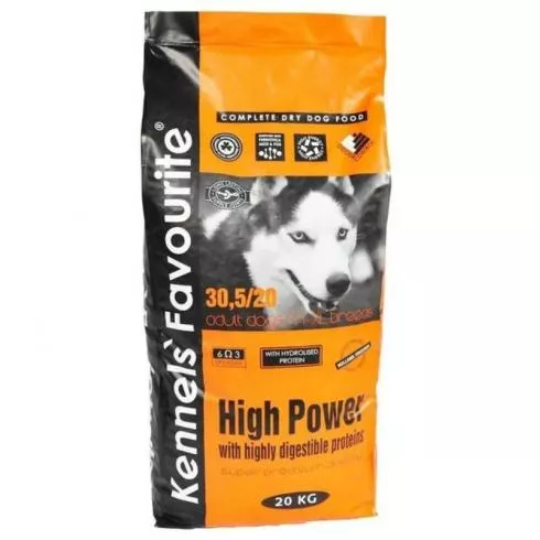 Kennels Favorite High Power + Extreme száraz kutyatáp 20kg