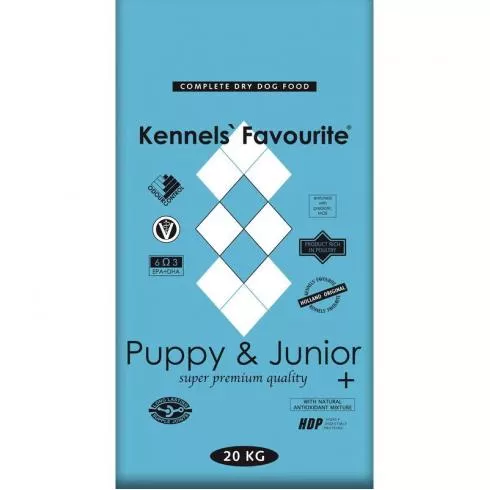 Kennels Favorite Puppy&Junior+ száraz kutyatáp 20kg