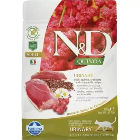 N&D Cat Quinoa Urinary kacsa 300g