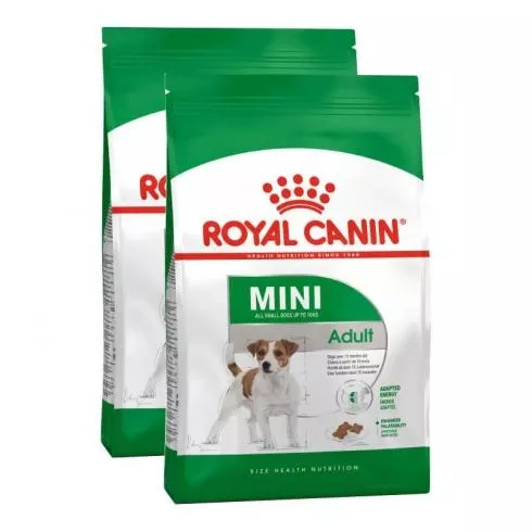 Royal Canin Mini Adult 2x4kg-kistestű felnőtt kutya száraz táp