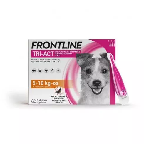 Frontline Tri-Act kutya S 5-10 kg 3x