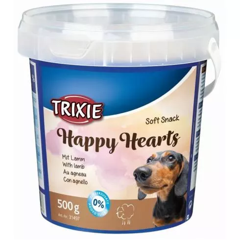 Trixie Jutalomfalat Soft Snack Happy Hearts Vödrös 500gr
