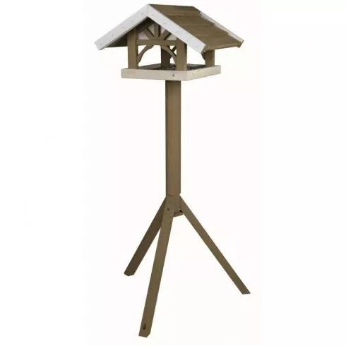 Trixie Kültéri madáretető Álló fából 45x28x44cm/1,25m Szürke/Fehér