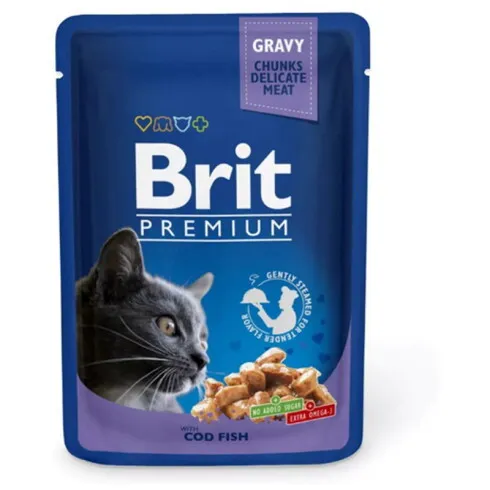 Brit Premium Cat alutasak tőkehal 100g