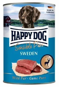 Happy Dog Sensible Pure Sweden - szín vadhús konzerv 800g