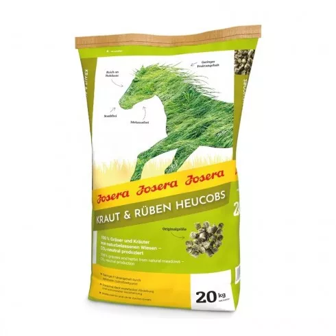 Josera Kraut & Rüben Heucobs szénapellet 20 kg