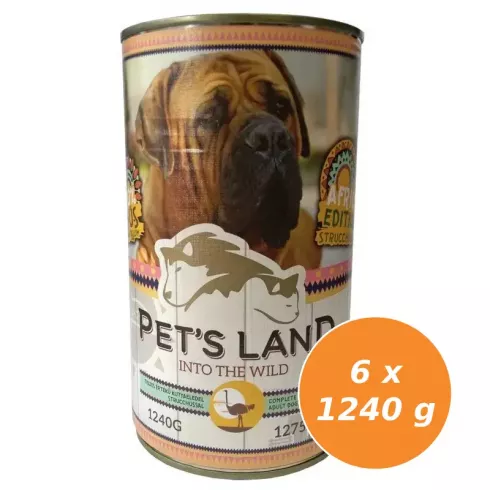 Pet s Land Dog Konzerv Strucchússal Africa Edition 6x1240g