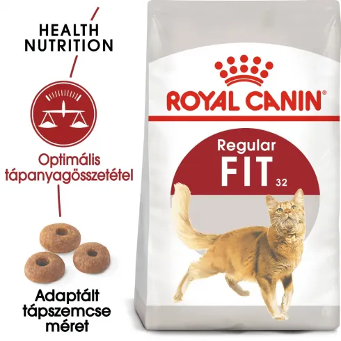Royal Canin Fit 10kg-aktív felnőtt macska száraz táp