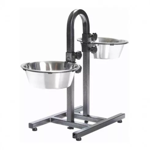 Trixie fém tál állványon kutyának 2x2,8l/24cm